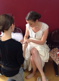 Allein unter Ärzten - Dreharbeiten Juli/August 2014 - Haare & Make up für Nina Gummich